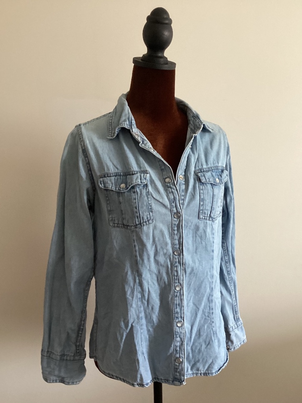 Denim button up shirt
